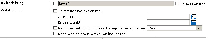Weiterleitung - Öffnen in einem neuen Fenster