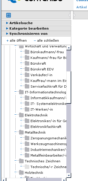 Ansicht im Internet Explorer 8 mit der Kompatibilitätsansicht